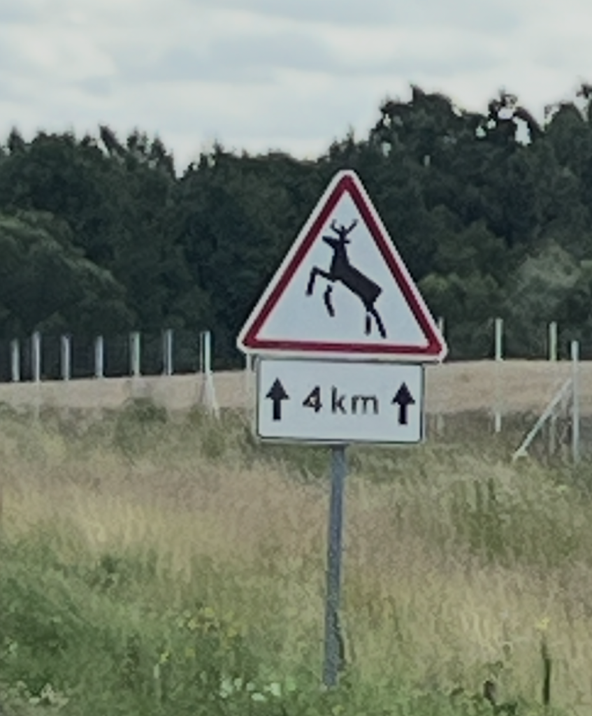 Litauen vägskylt